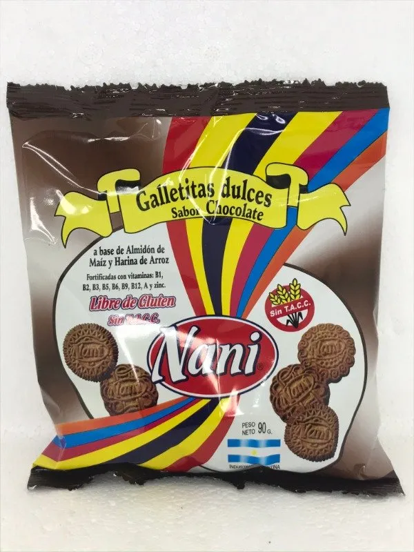 Nani, galletitas chocolate sin tacc