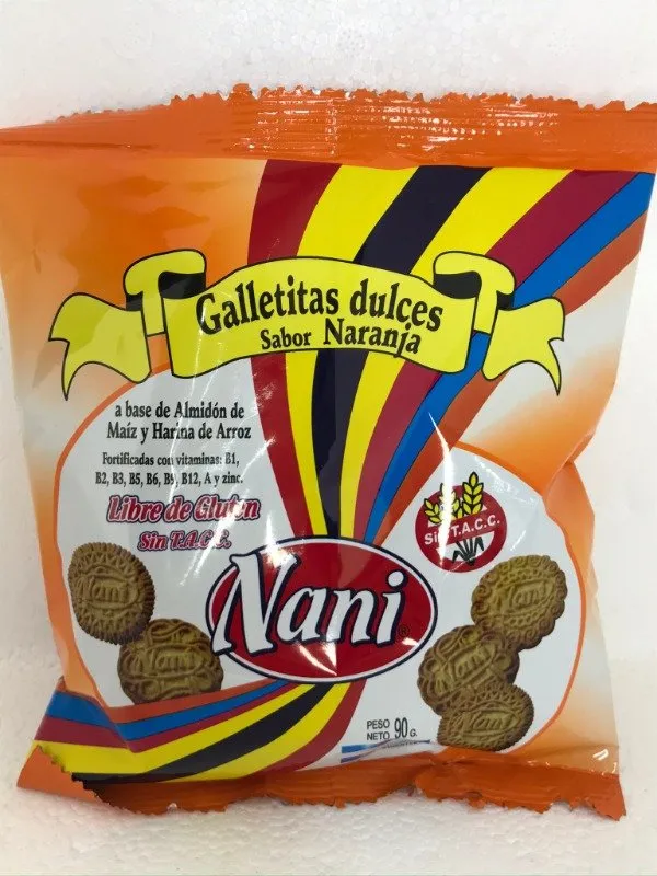 galletitas nani sabor naranja