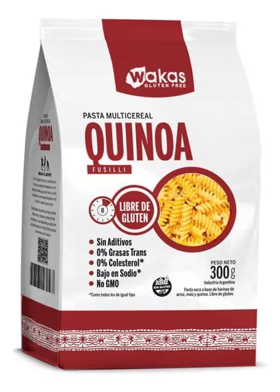 fideos wakas , quinoa, fusilli