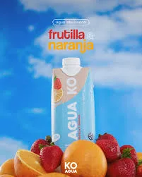 ko agua infusionada frutilla y naranja con vitamina c