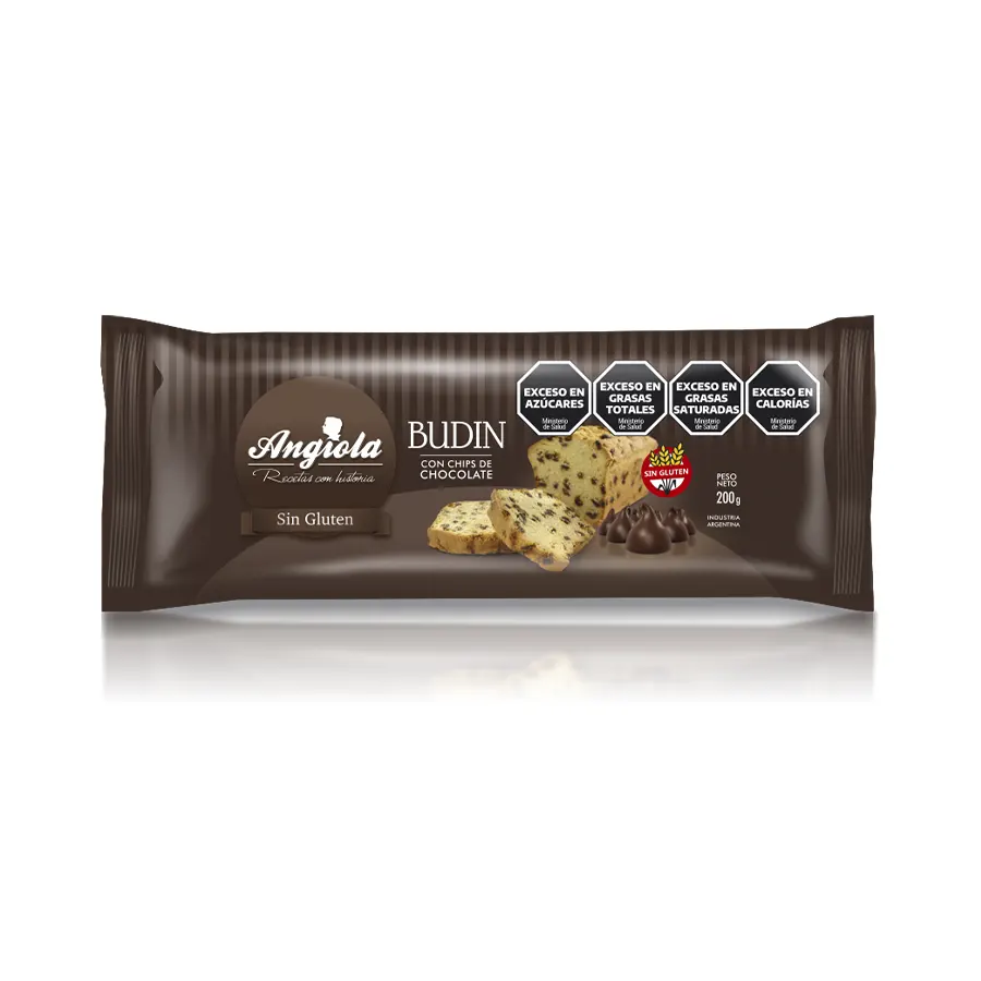 Budin Angiola sin tacc con chips de chocolate